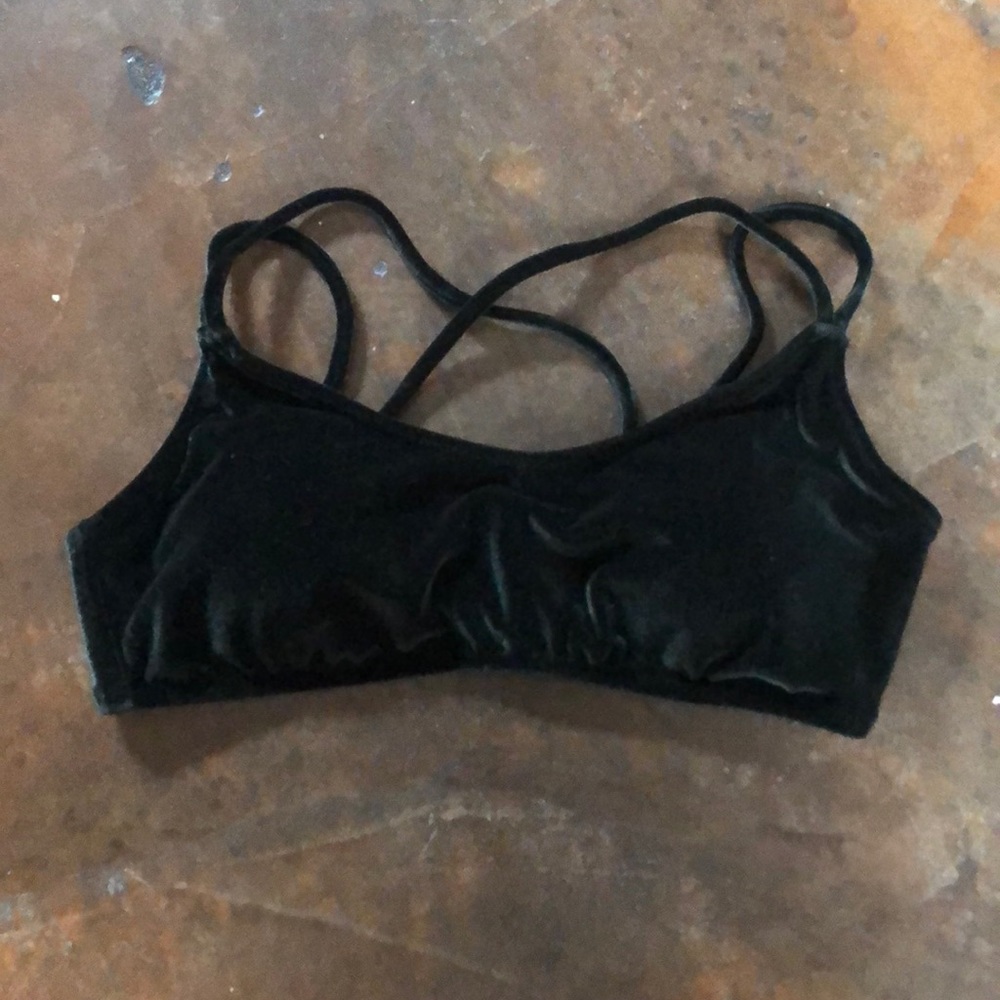 Velvet Scoop Bikini Top
